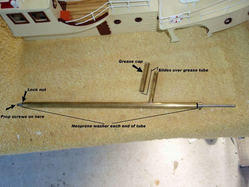 model boat prop shaft seal